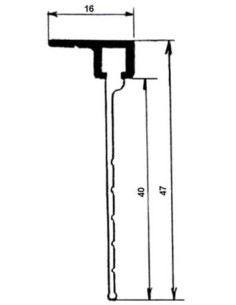 Profilé avec joint à lèvre ajustable À 90° - JUNG ETANCHEITE