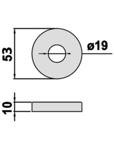 Rosace inox SJ gaine technique Finition inox...