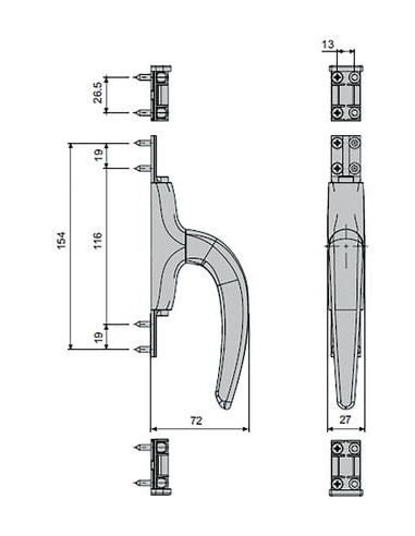 Crémone LOTHUS complète FAPIM