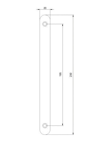 Têtière de serrure pour rénovation ROLLINGER