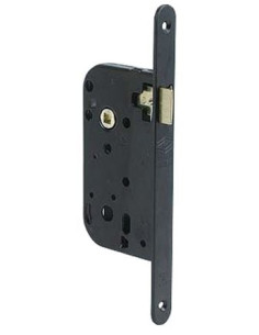 Serrure Multibat têtière acier noir Bec-de-cane à...