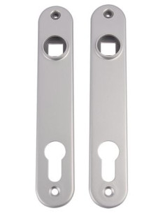 Paire de plaques de propreté pour serrure à larder et...