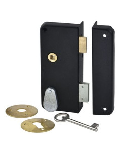 Serrure verticale extra plate Pêne dormant demi-tour - JPM