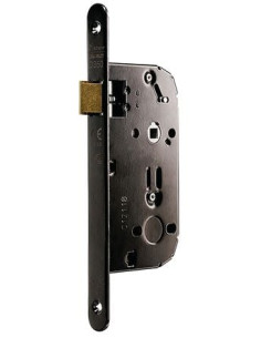 Serrure série D 350 CFPF têtière acier noir VACHETTE