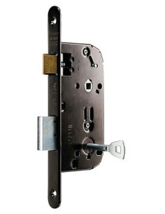 Serrure série D 350 CFPF têtière acier noir VACHETTE 2