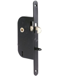 Serrure multibat têtière acier noir À mentonnet clé I - JPM 2