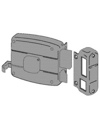 Serrure horizontale à tirage bouton Cisa À...
