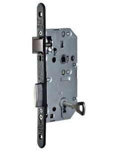 Serrure série D 450 CFPF têtière acier noir Pêne dormant... 2