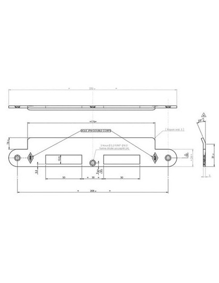 Serrure mécanique de mesure conservatoire ELX210 JPM