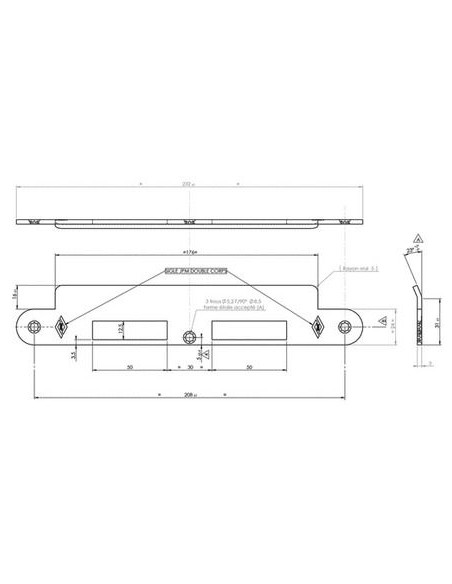 Serrure mécanique de mesure conservatoire ELX210 JPM