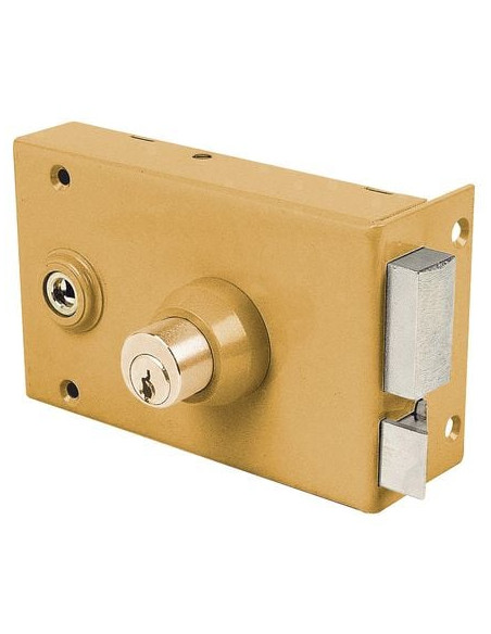 Serrure horizontale cylindre rond Vega à tirage JPM - Applique 1 point