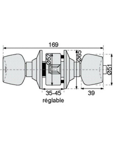 Serrure V 58 VACHETTE