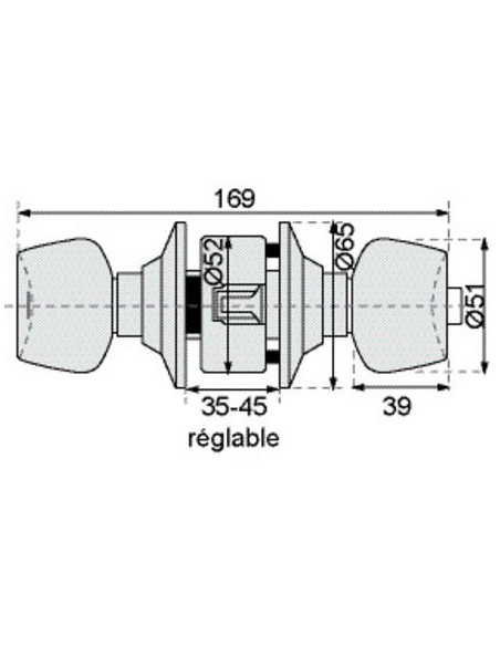 Serrure V 58 VACHETTE