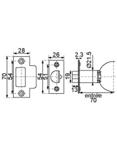 Serrure V 58 VACHETTE