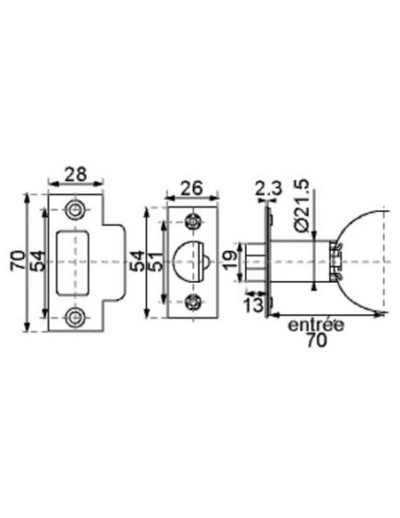 Serrure V 58 VACHETTE