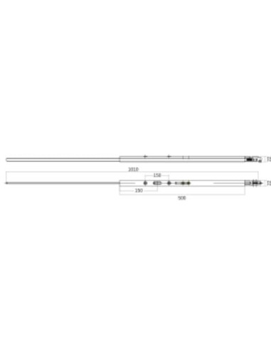 Prolongateur pour crémone serrure GU 934 / 937...