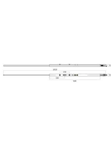 Prolongateur pour crémone serrure GU 934 / 937 FERCO