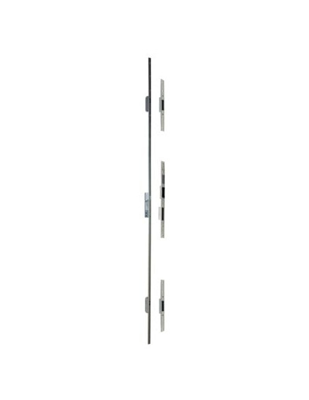 Pack complet serrure têtière U + gâche plate à clé TECHPRO