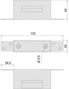 Gâche porte à recouvrement Devismes DEVISMES 2