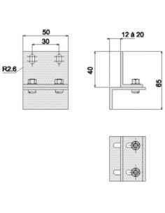 Gâche haute en applique 6860 LA CROISEE DS 2