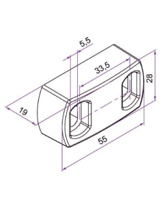 Gâche linteau pour crémone pompier OMNiiA TIRARD