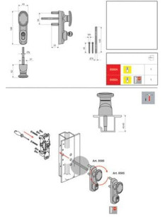 Module demi-ensemble extérieur à bouton 8585A FAPIM 2