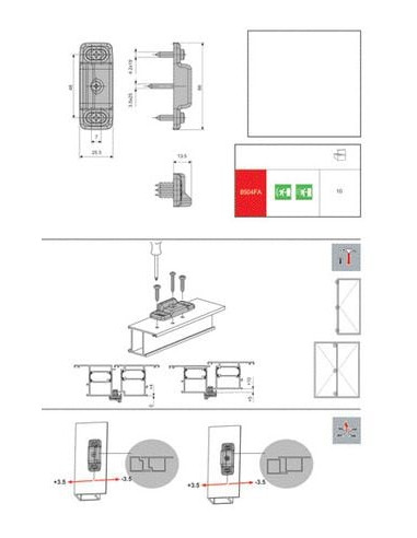 Gâche OLTRE 8504FA FAPIM