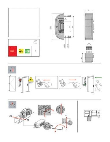 Gâche électrique pour anti-panique OLTRE FAPIM