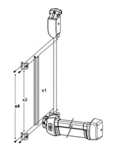 Cache tringle pour série Fluid