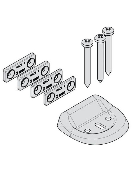 Gâche basse inox 8542 XI FAPIM