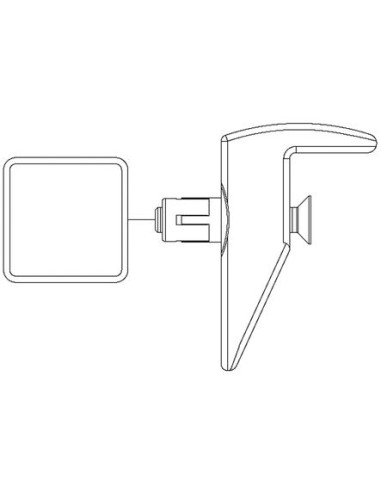 Gâche polyamide noir pour portillon LOCINOX