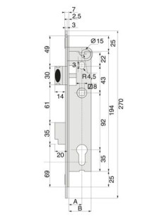 Serrure pour portillon de piscine Stremler STREMLER 2