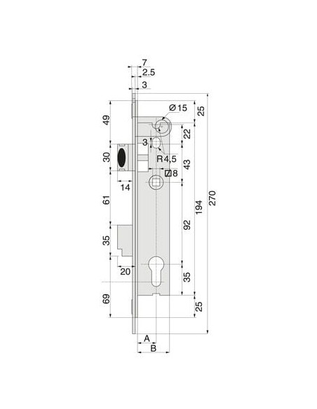Serrure pour portillon de piscine Stremler STREMLER