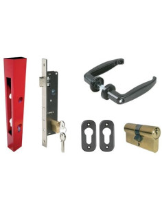 Tube et serrure de base pour portail battant