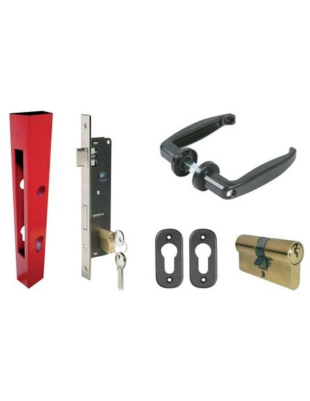 Tube et serrure de base pour portail battant