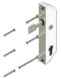 Serrure de portail métal ou PVC en retrait Pour cadre de...