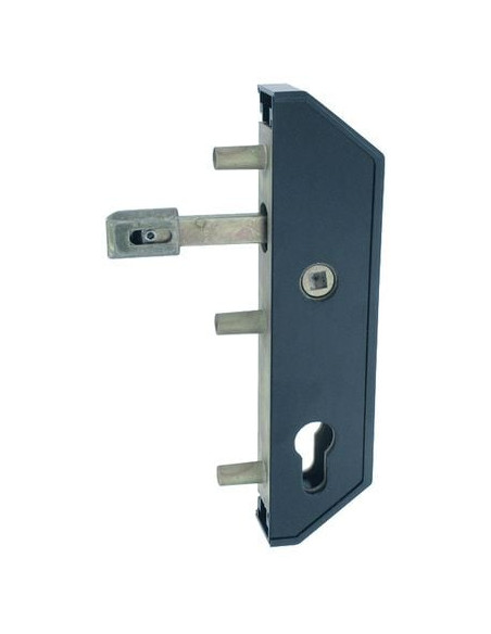 Serrure de portail métal ou PVC en retrait Pour cadre de 50 x 30 mm et 50 x 40 mm - TIRARD