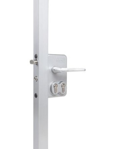 Serrure de portail industriel à double cylindre LOCINOX