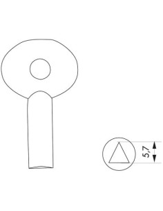 Clé pour cadenas d'artillerie 2