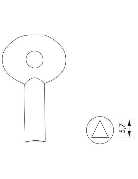 Clé pour cadenas d'artillerie
