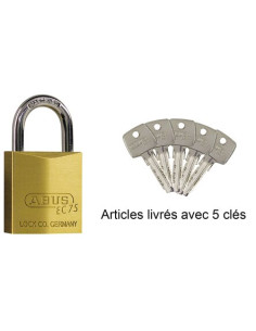 Cadenas de sûreté à clé réversible ABUS