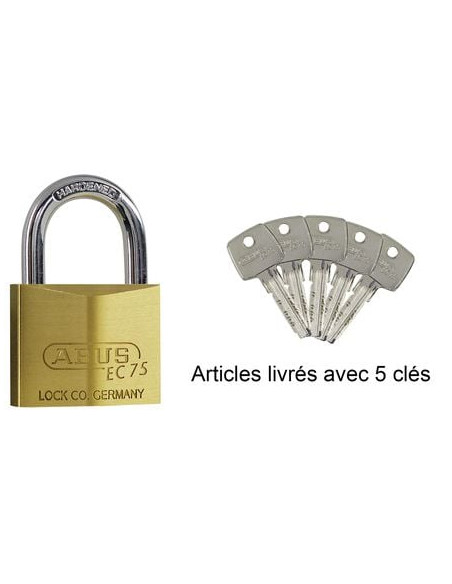 Cadenas de sûreté à clé réversible ABUS