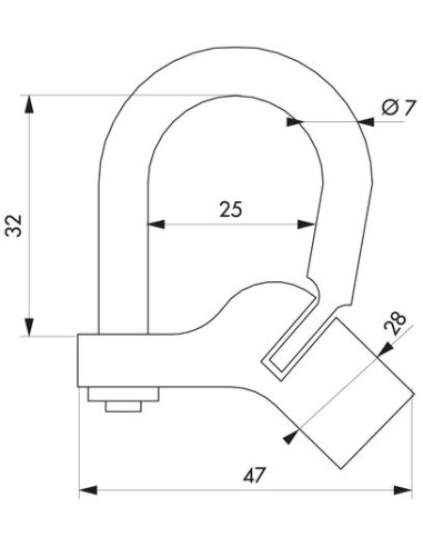 Cadenas d’artillerie à triangle Petit modèle -...