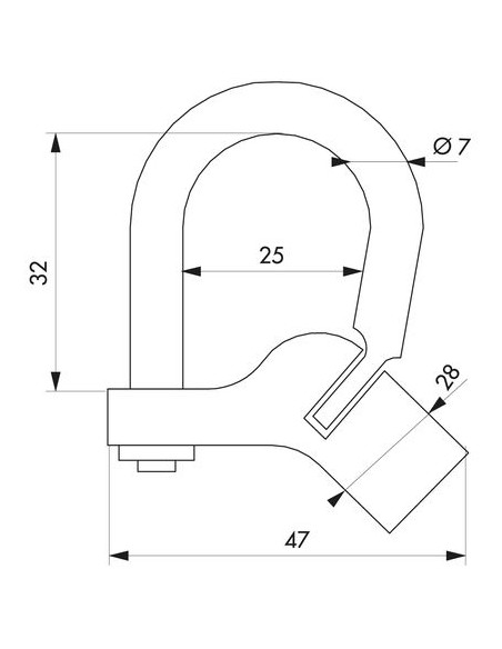 Cadenas d’artillerie à triangle Petit modèle - THIRARD