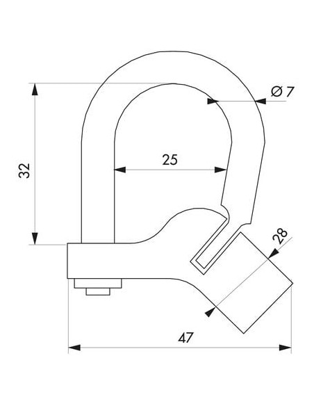 Cadenas d’artillerie à triangle Grand modèle droit - THIRARD