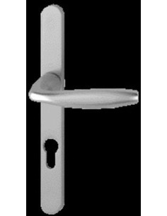 Poignée sur plaque étroite Finition Blanc RAL 9010 - HOPPE