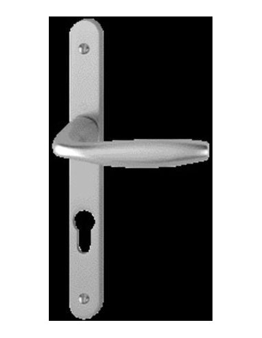 Poignée sur plaque étroite Finition Blanc RAL...