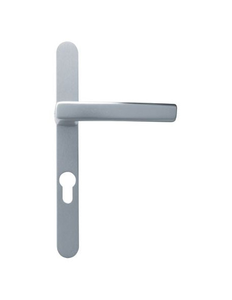 Poignée sur plaque étroite Minéral Finition Argent F1 - OPENLINE