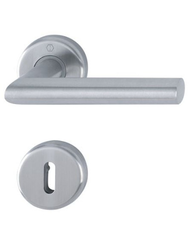 béquille pour porte inox Utrecht sur rosace...