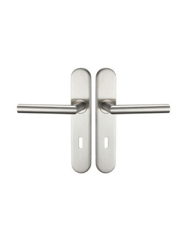 béquille pour porte inox sur plaque Ela 33...